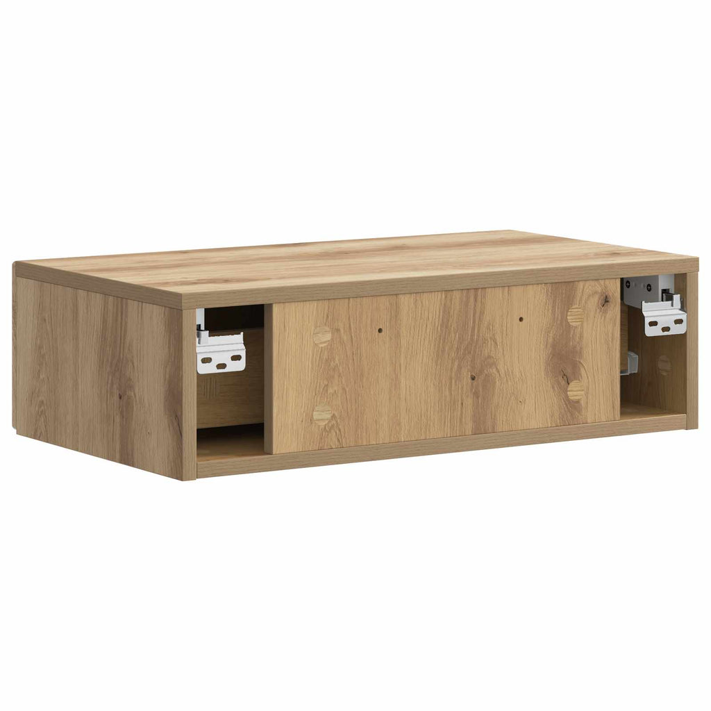 Wandmontierter Beistelltisch Artisan-Eiche 59 x 34,5 x 17 cm