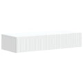 Wandmontierter Beistelltisch Weiß 87,5 x 34,5 x 17 cm