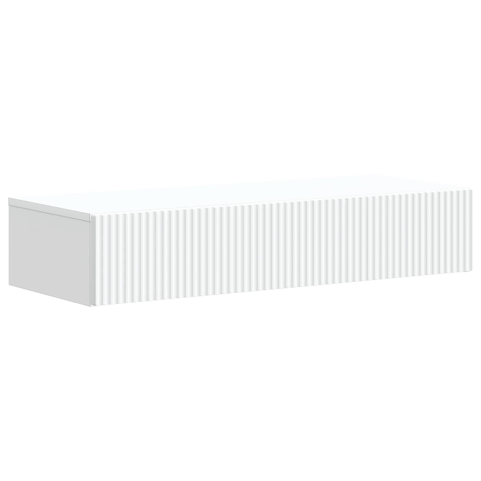 Wandmontierter Beistelltisch Weiß 87,5 x 34,5 x 17 cm
