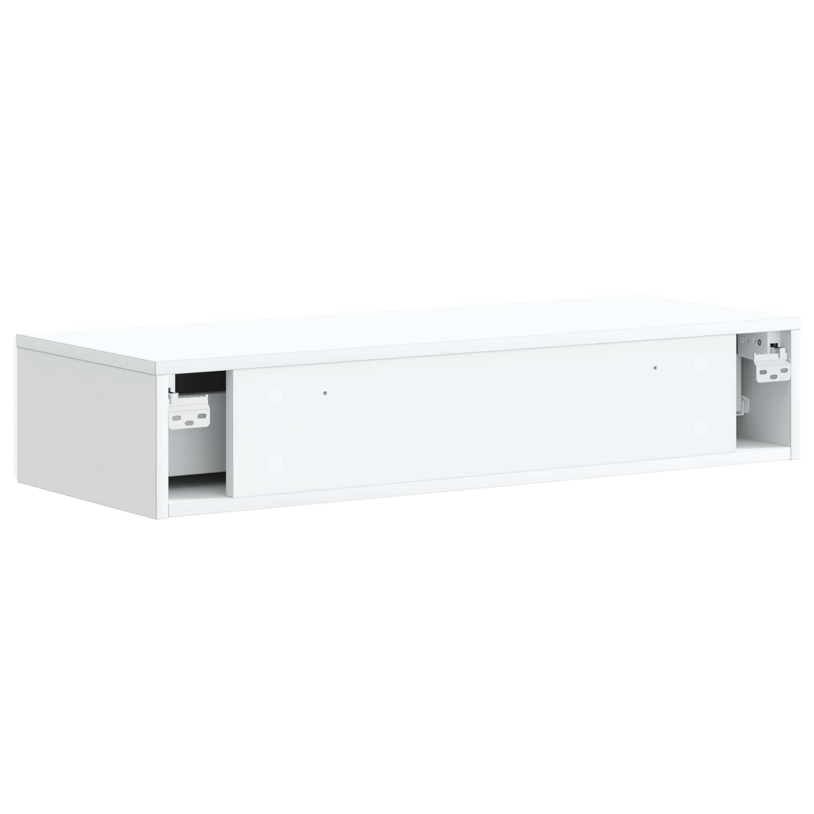 Wandmontierter Beistelltisch Weiß 87,5 x 34,5 x 17 cm