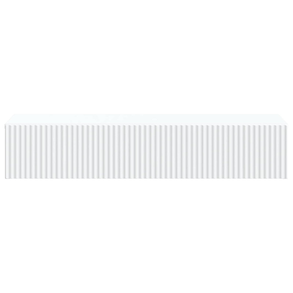 Wandmontierter Beistelltisch Weiß 87,5 x 34,5 x 17 cm
