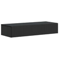 Wandmontierter Beistelltisch Schwarz 87,5 x 34,5 x 17 cm