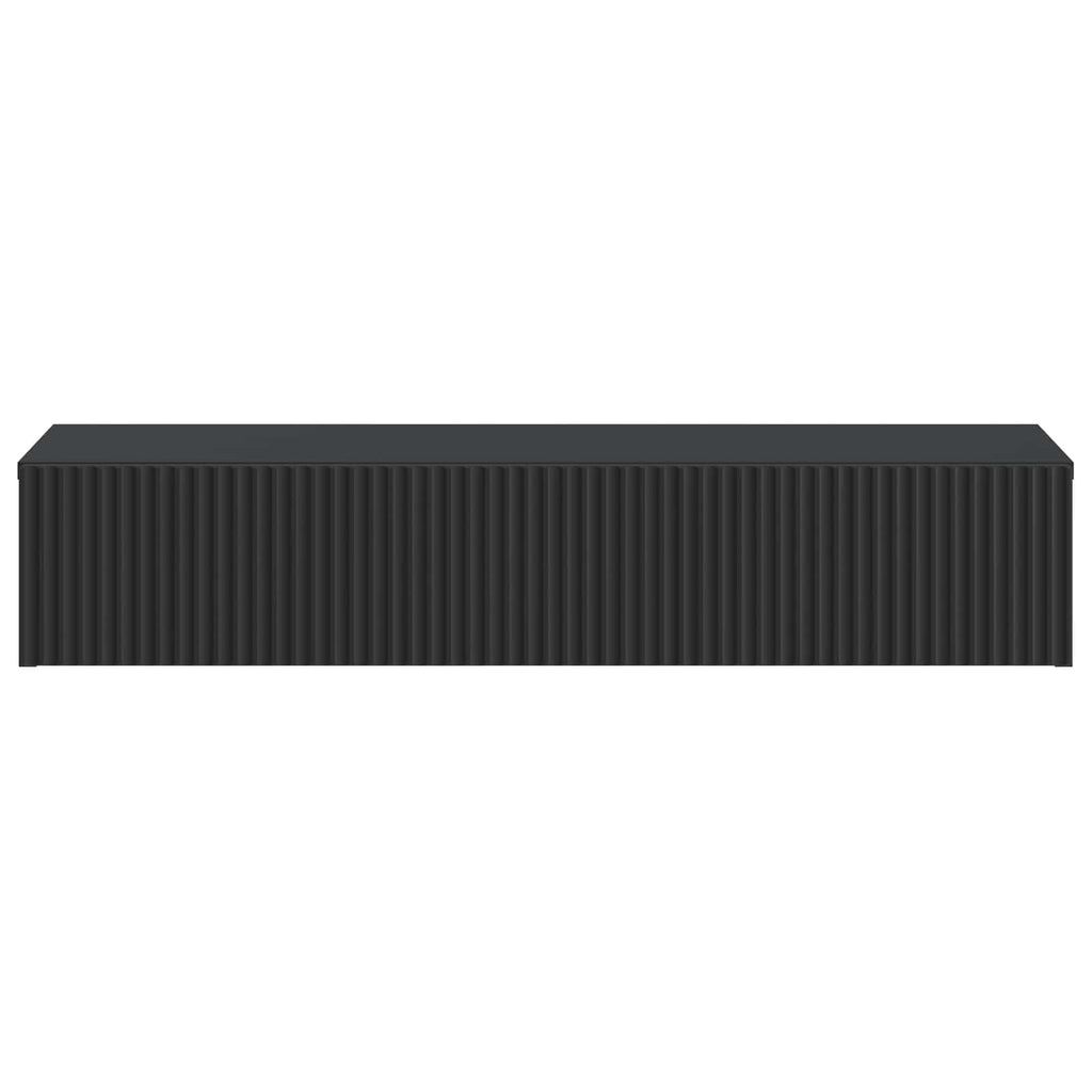 Wandmontierter Beistelltisch Schwarz 87,5 x 34,5 x 17 cm