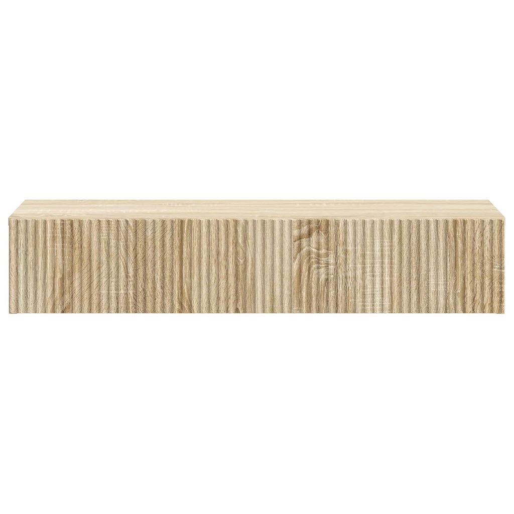Wandmontierter Beistelltisch Sonoma-Eiche 87,5 x 34,5 x 17 cm