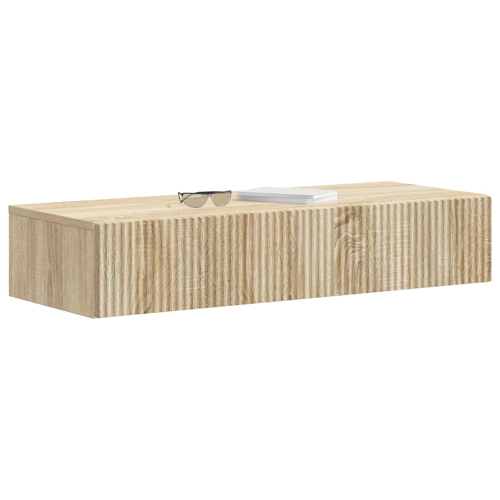 Wandmontierter Beistelltisch Sonoma-Eiche 87,5 x 34,5 x 17 cm