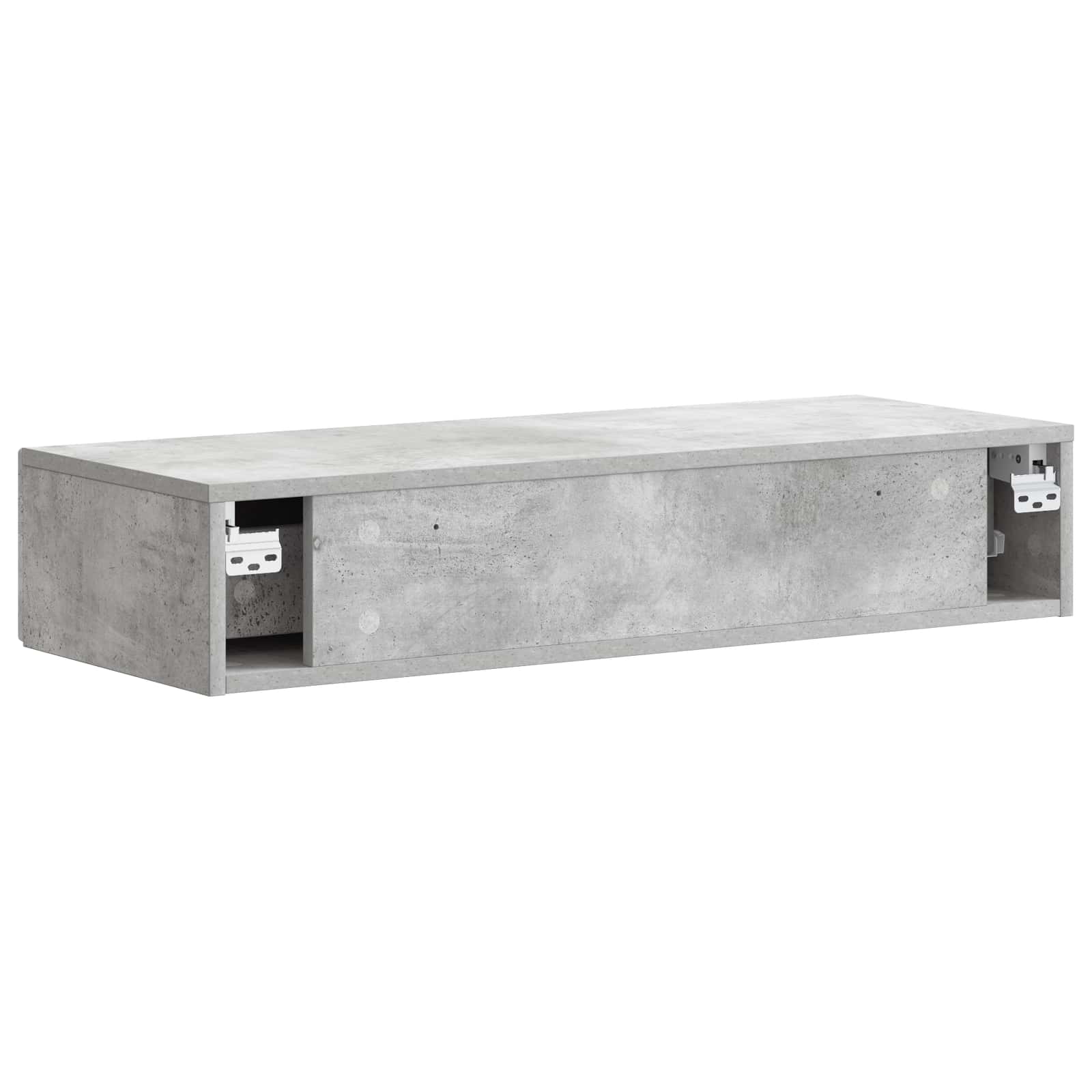 Wandmontierter Beistelltisch Betongrau 87,5 x 34,5 x 17 cm
