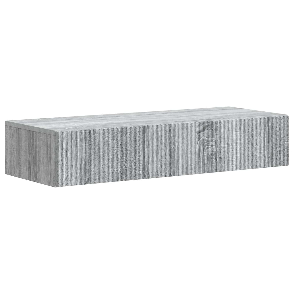 Wandmontierter Beistelltisch Graues Sonoma 87,5 x 34,5 x 17 cm