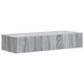Wandmontierter Beistelltisch Graues Sonoma 87,5 x 34,5 x 17 cm