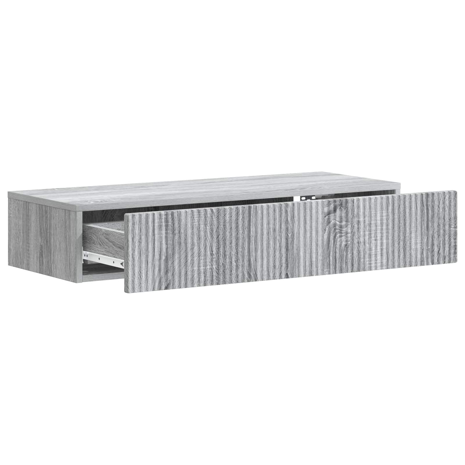 Wandmontierter Beistelltisch Graues Sonoma 87,5 x 34,5 x 17 cm