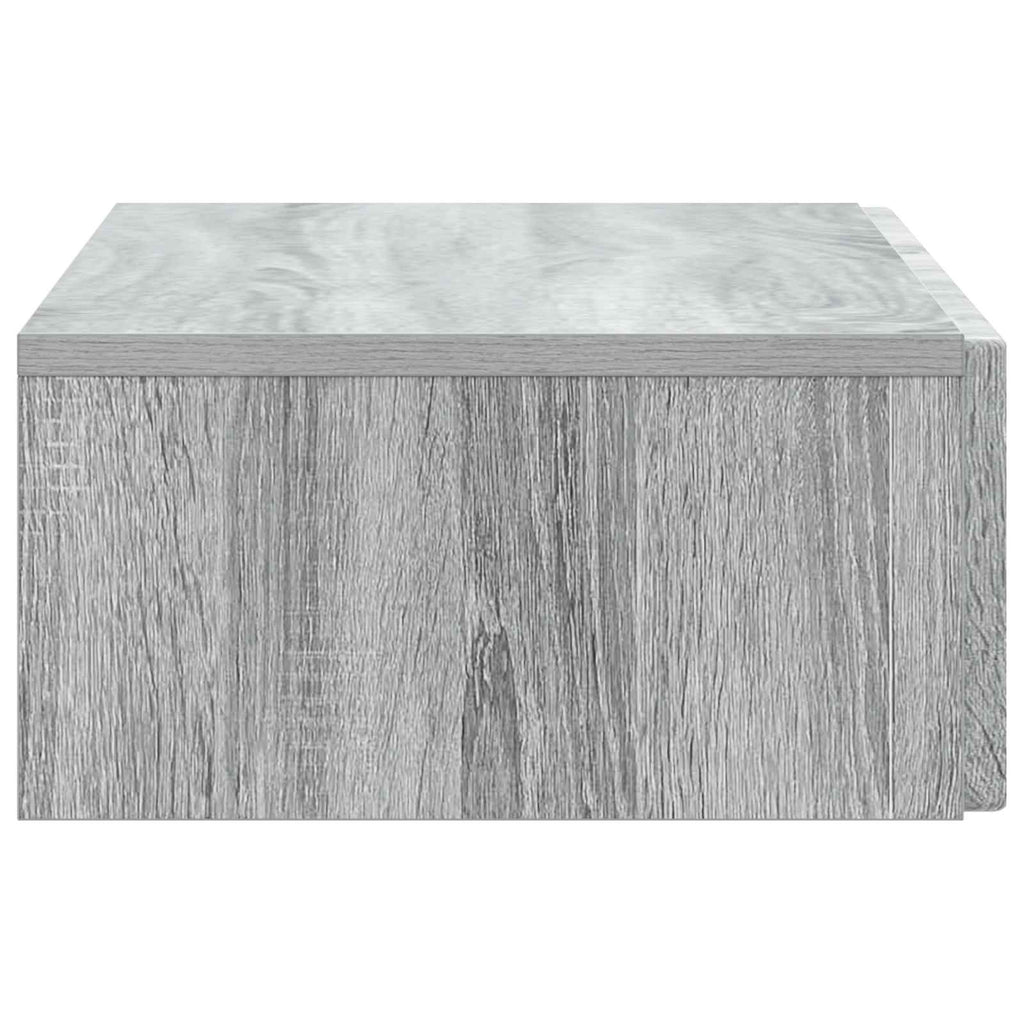 Wandmontierter Beistelltisch Graues Sonoma 87,5 x 34,5 x 17 cm