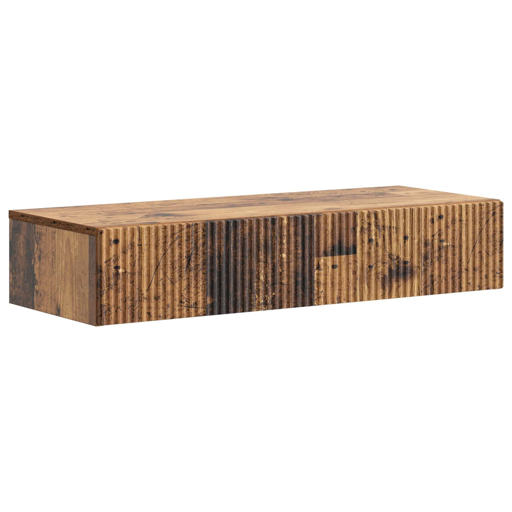 Wandmontierter Beistelltisch Altholz 87,5 x 34,5 x 17 cm