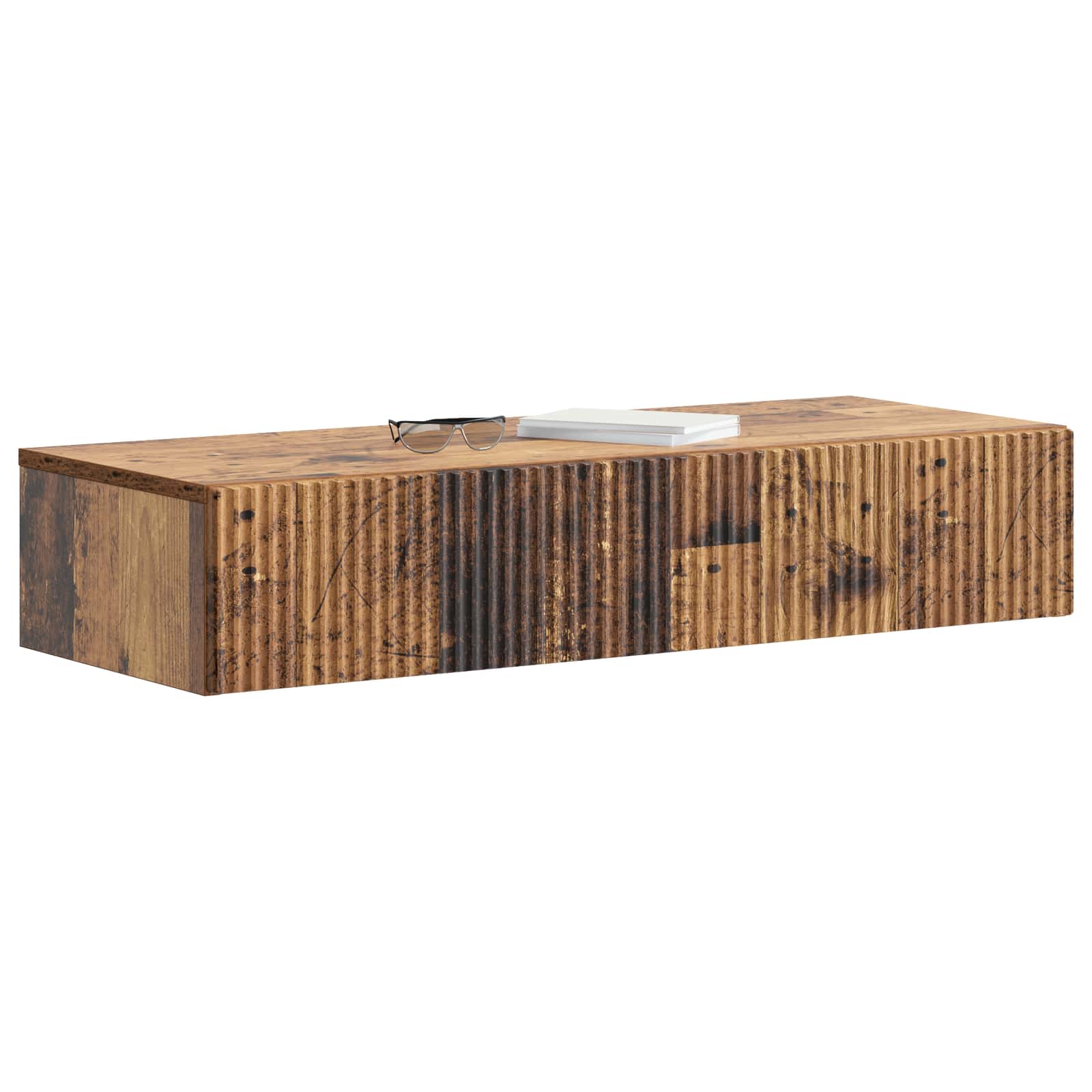 Wandmontierter Beistelltisch Altholz 87,5 x 34,5 x 17 cm