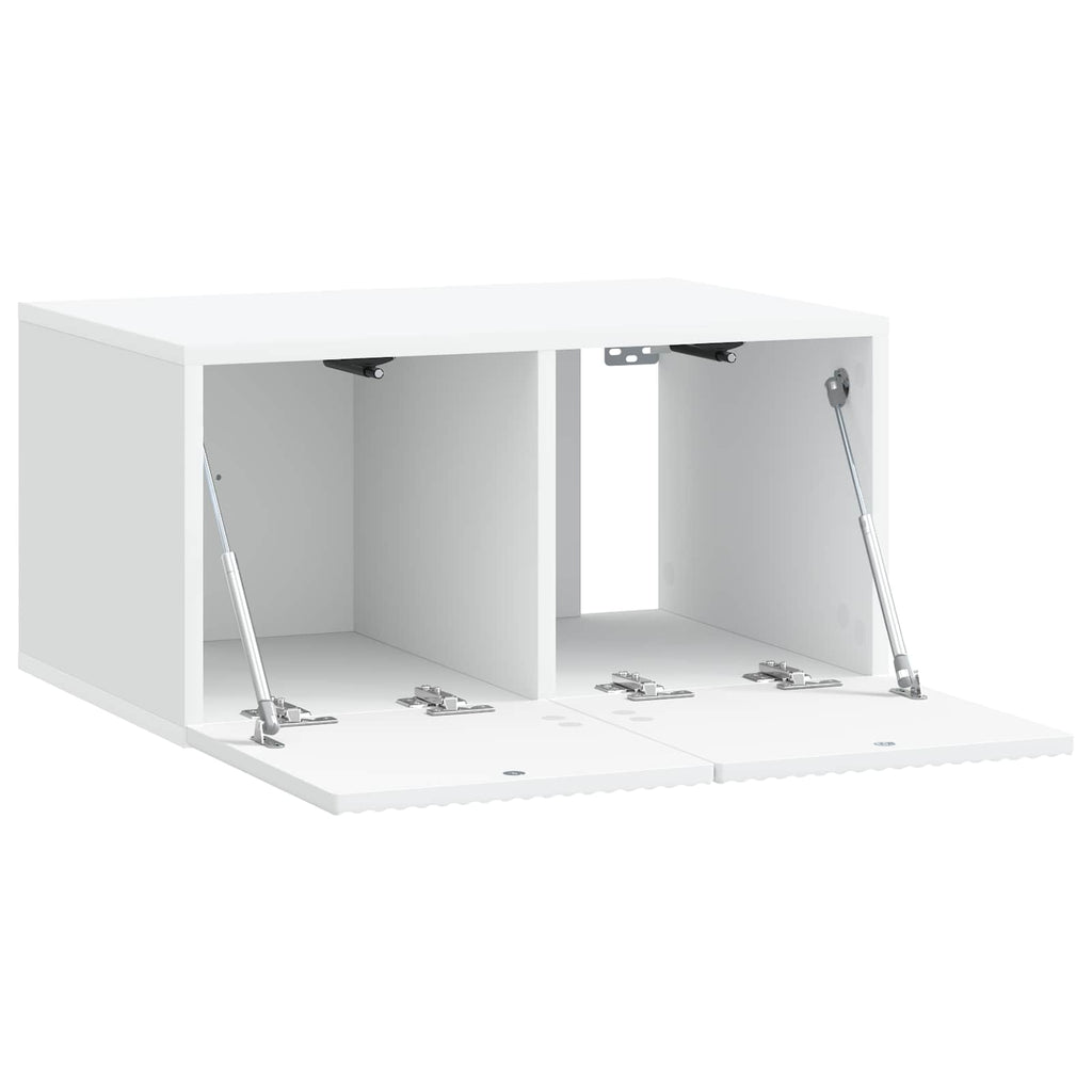 Wandmontierter TV-Schrank Weiß 59,5 x 41 x 30 cm Holzwerkstoff