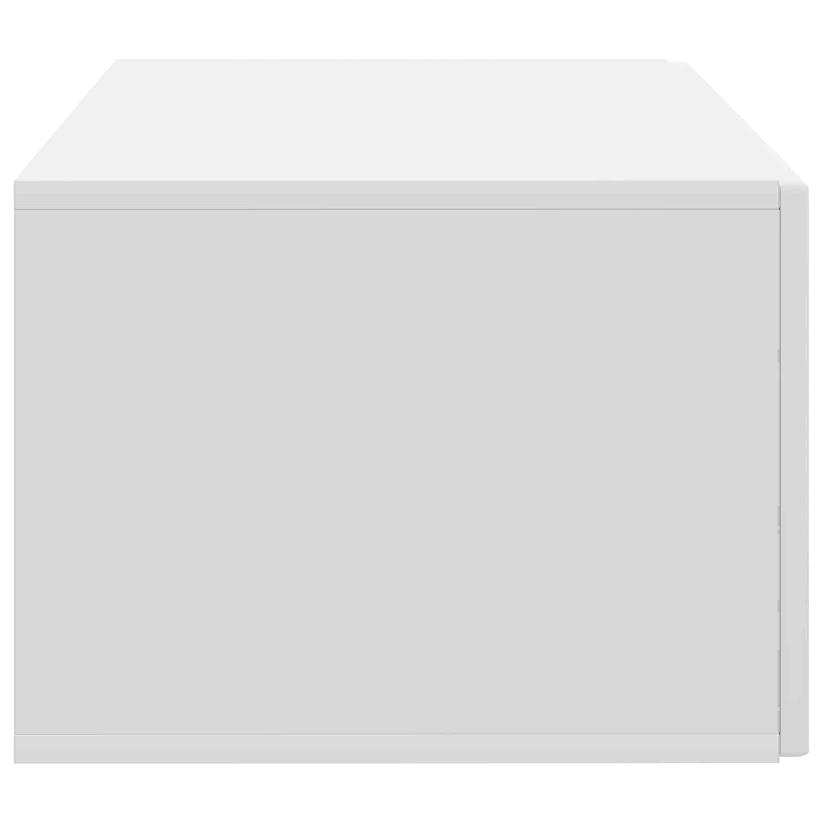 Wandmontierter TV-Schrank Weiß 59,5 x 41 x 30 cm Holzwerkstoff