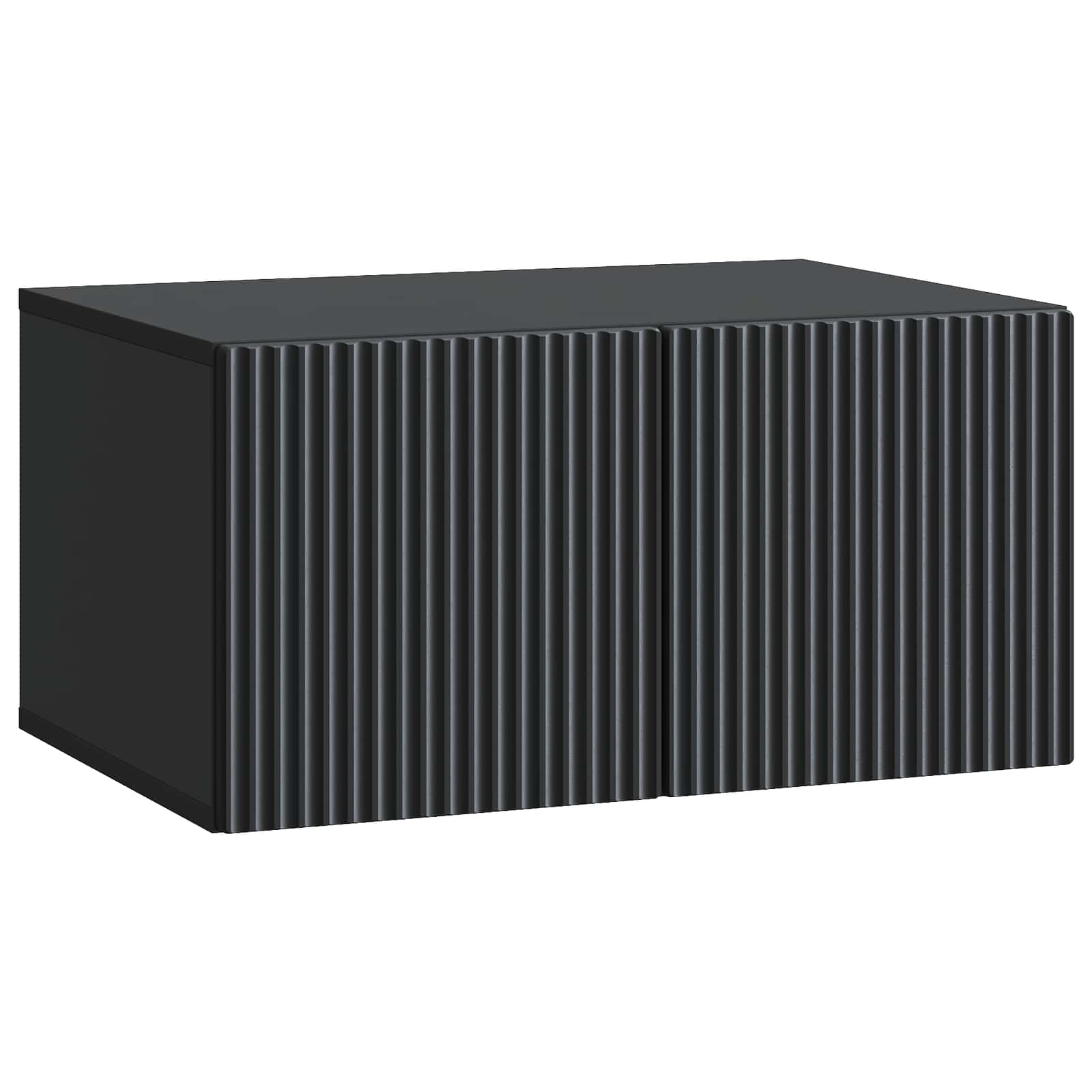 Wandmontierter TV-Schrank Schwarz 59,5 x 41 x 30 cm