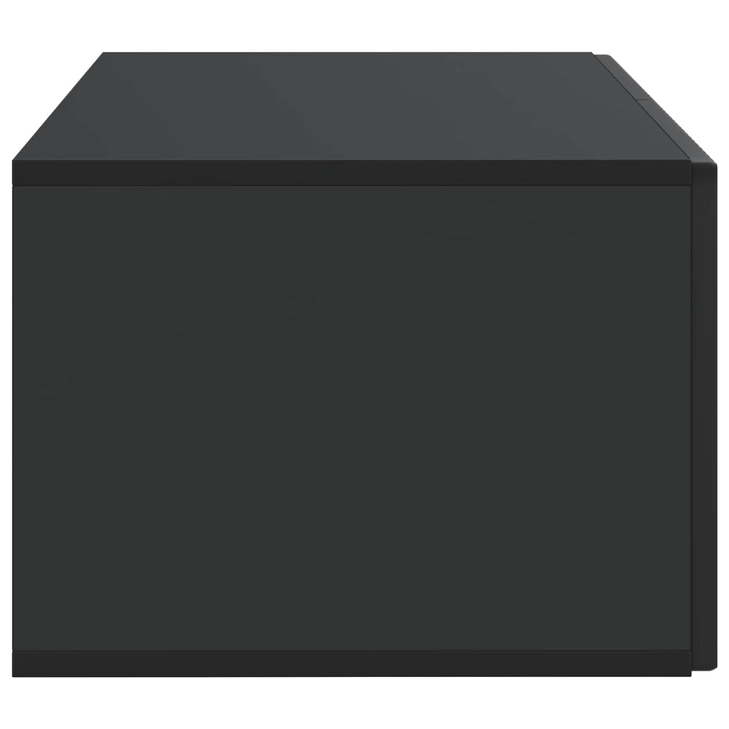 Wandmontierter TV-Schrank Schwarz 59,5 x 41 x 30 cm