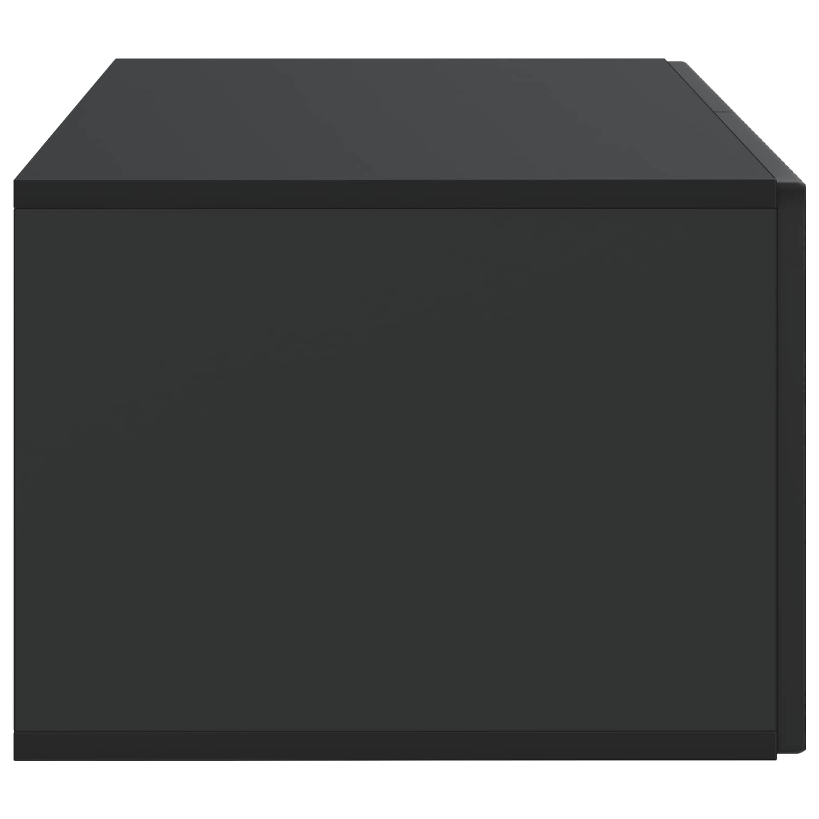 Wandmontierter TV-Schrank Schwarz 59,5 x 41 x 30 cm