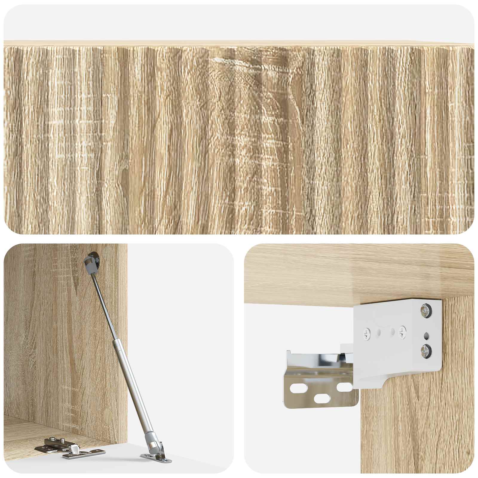 Wandmontierter TV-Schrank Sonoma-Eiche 59,5 x 41 x 30 cm