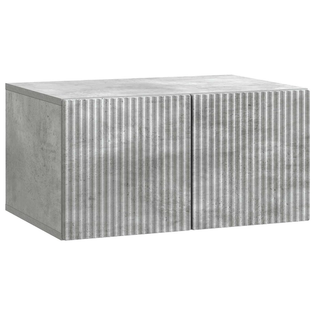 Wandmontierter TV-Schrank Betongrau 59,5 x 41 x 30 cm
