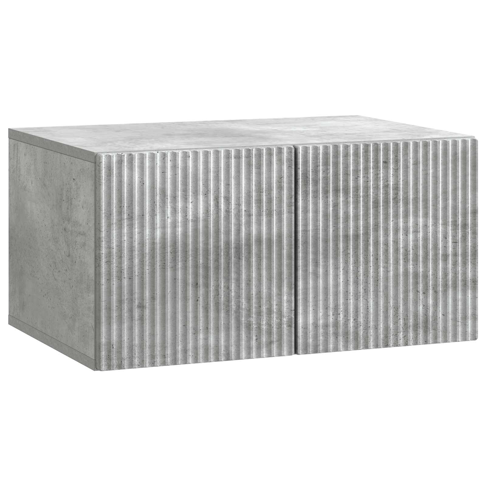Wandmontierter TV-Schrank Betongrau 59,5 x 41 x 30 cm