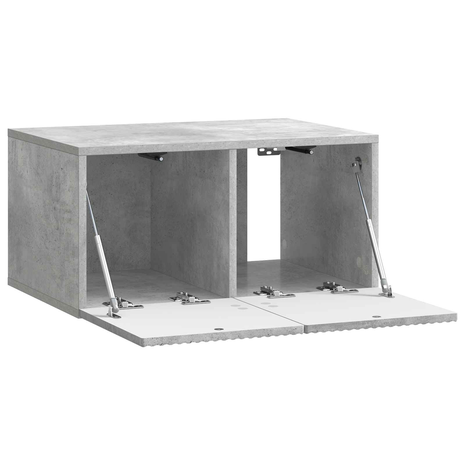 Wandmontierter TV-Schrank Betongrau 59,5 x 41 x 30 cm