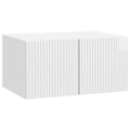 Wandmontierter TV-Schrank Hochglanz Weiß 59,5 x 41 x 30 cm