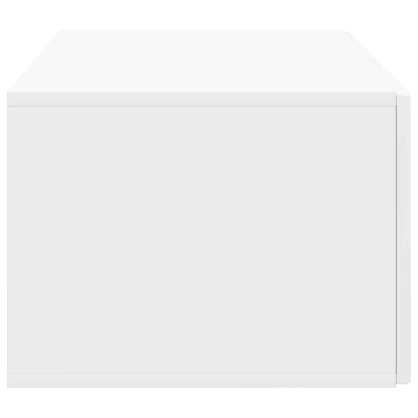 Wandmontierter TV-Schrank Hochglanz Weiß 59,5 x 41 x 30 cm