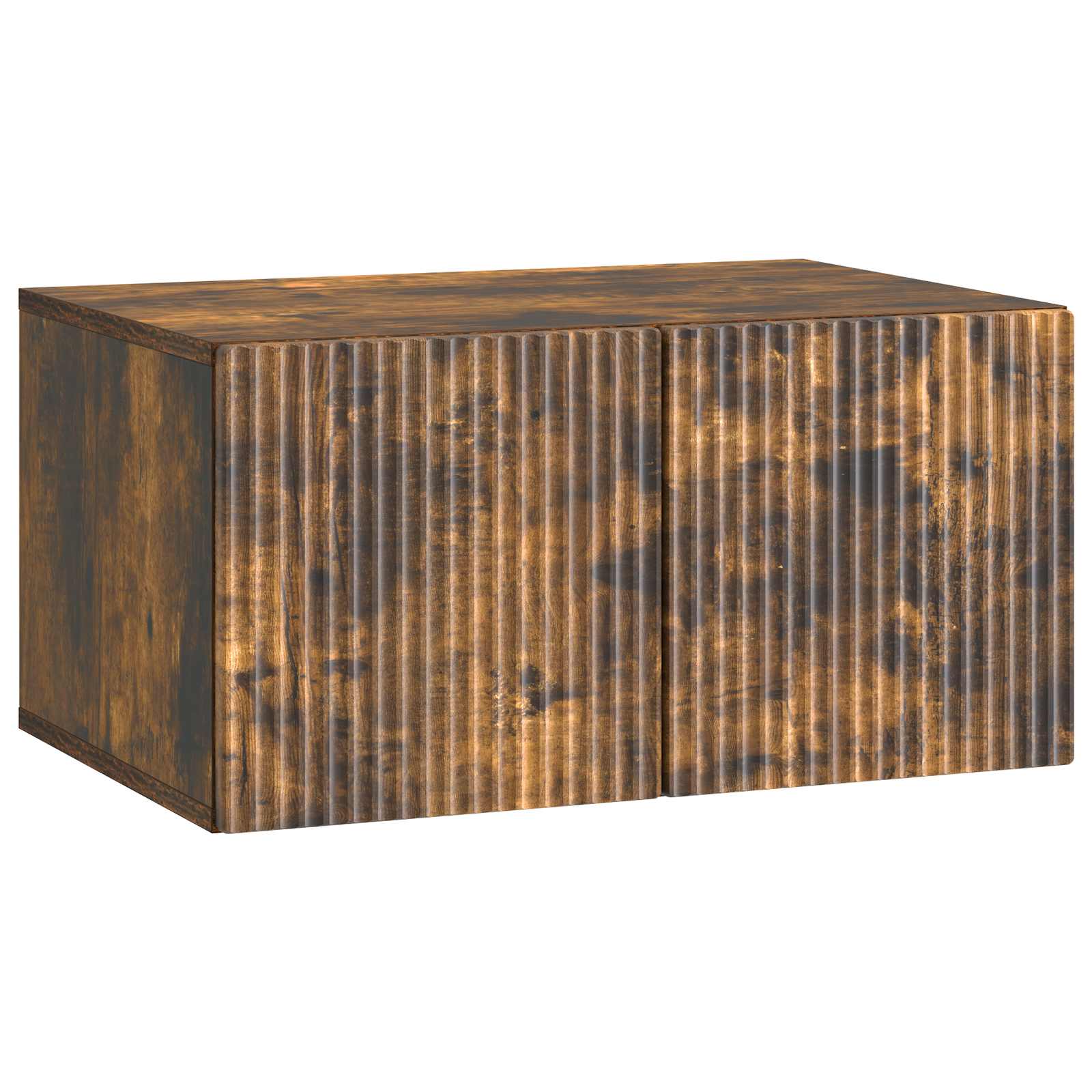 Wandmontierter TV-Schrank Geräucherte Eiche 59,5 x 41 x 30 cm