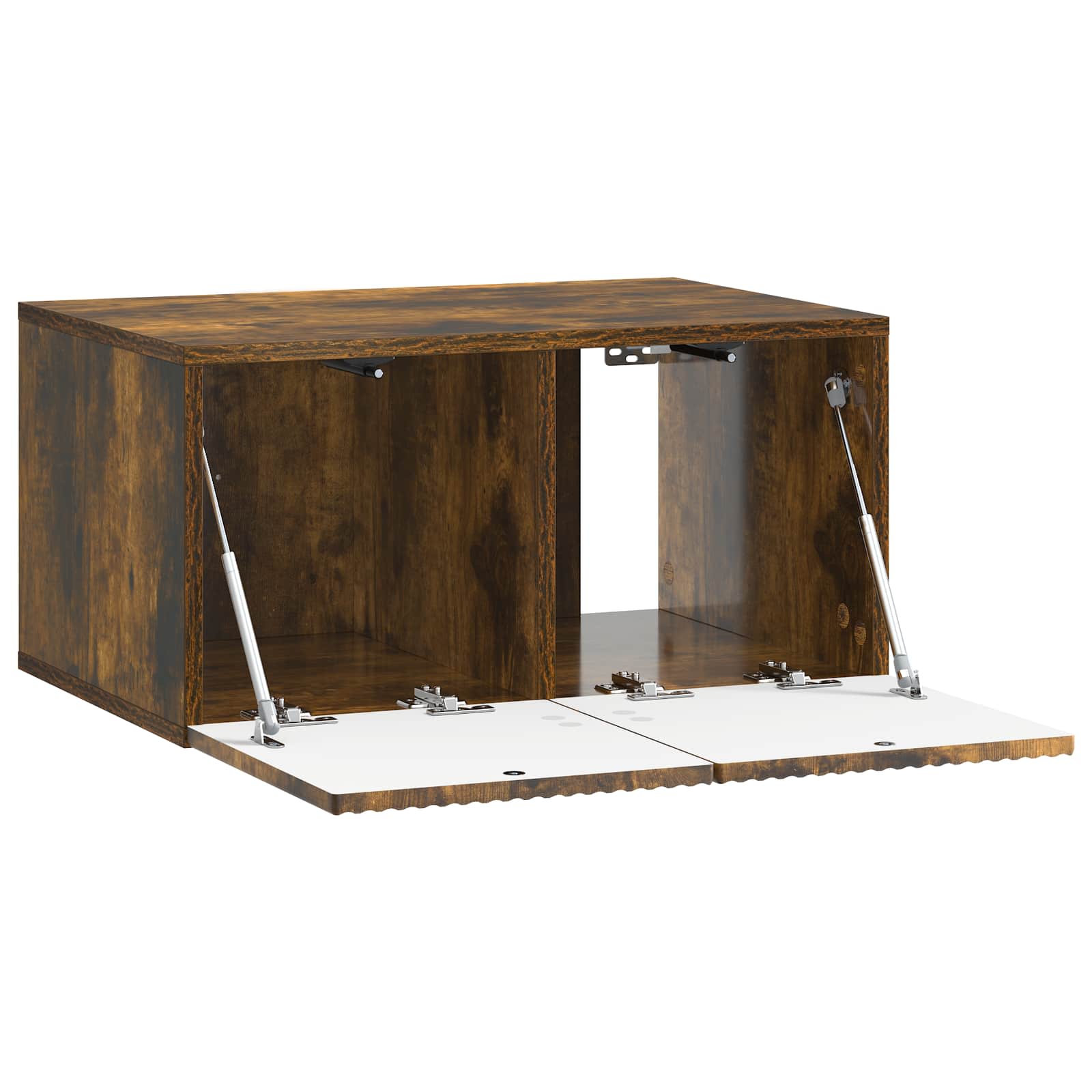 Wandmontierter TV-Schrank Geräucherte Eiche 59,5 x 41 x 30 cm