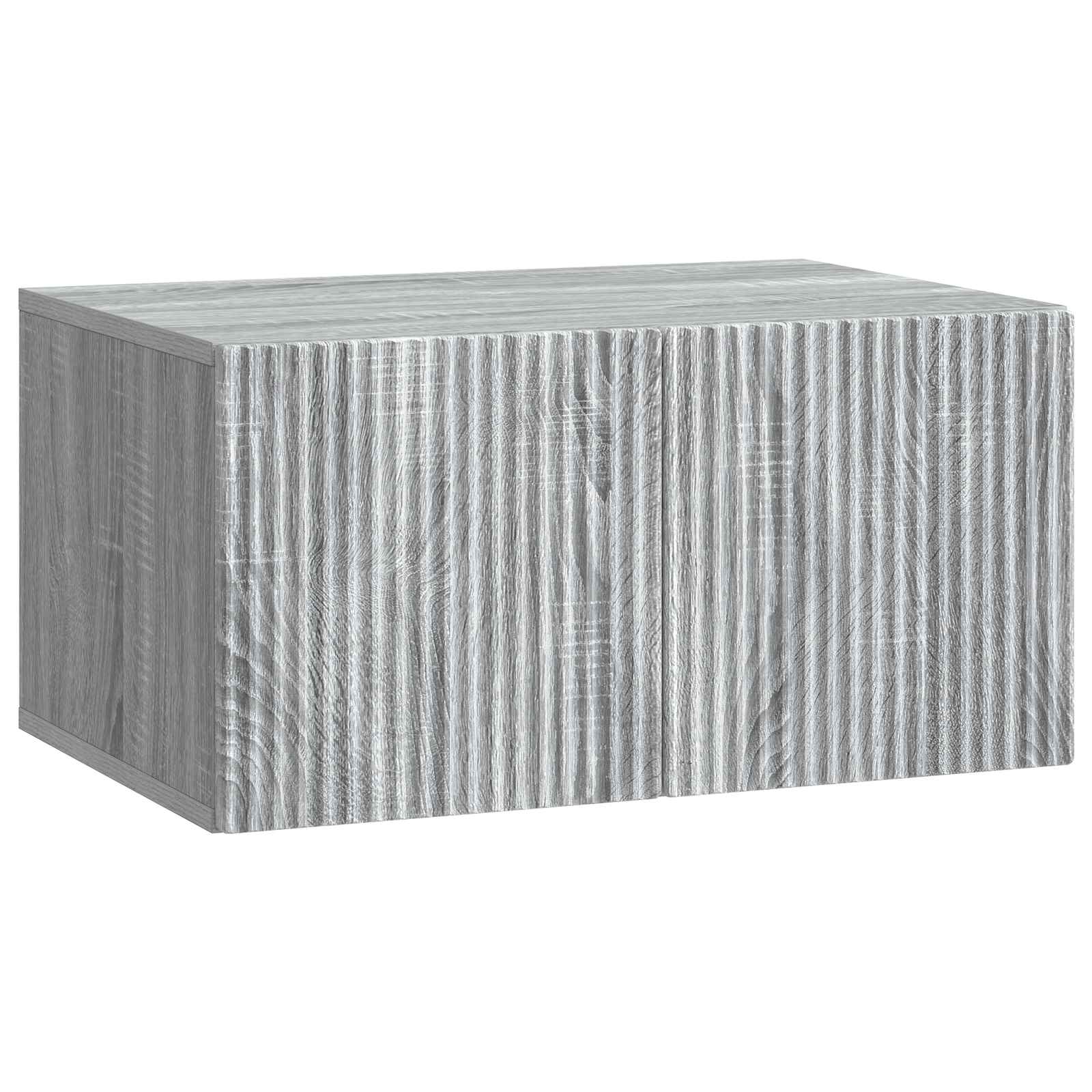 Wandmontierter TV-Schrank Graues Sonoma 59,5 x 41 x 30 cm