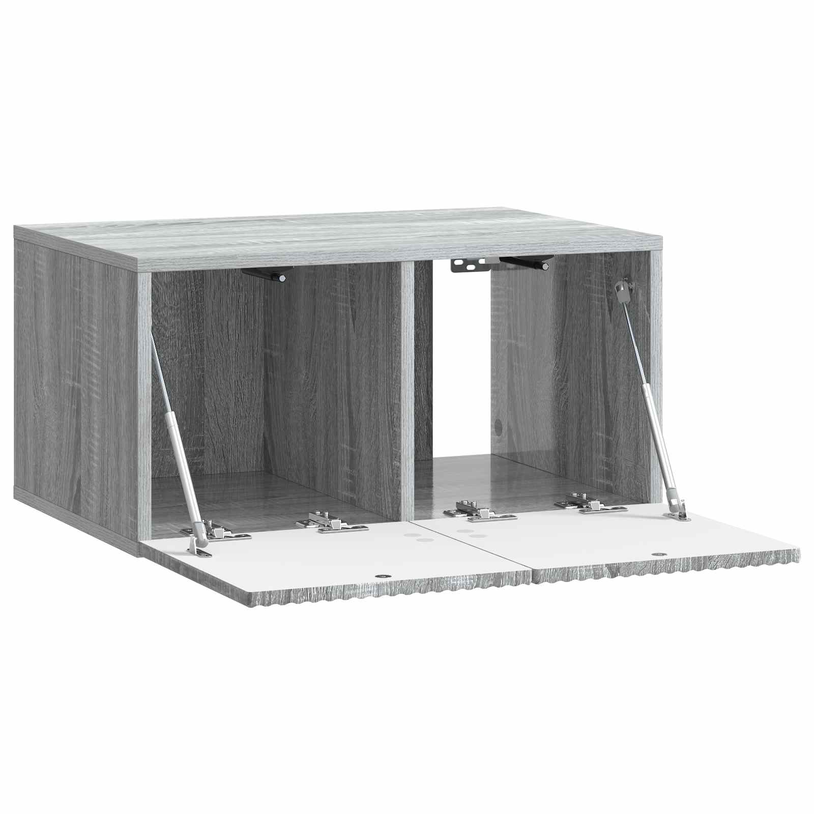 Wandmontierter TV-Schrank Graues Sonoma 59,5 x 41 x 30 cm