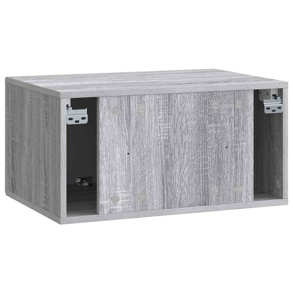 Wandmontierter TV-Schrank Graues Sonoma 59,5 x 41 x 30 cm