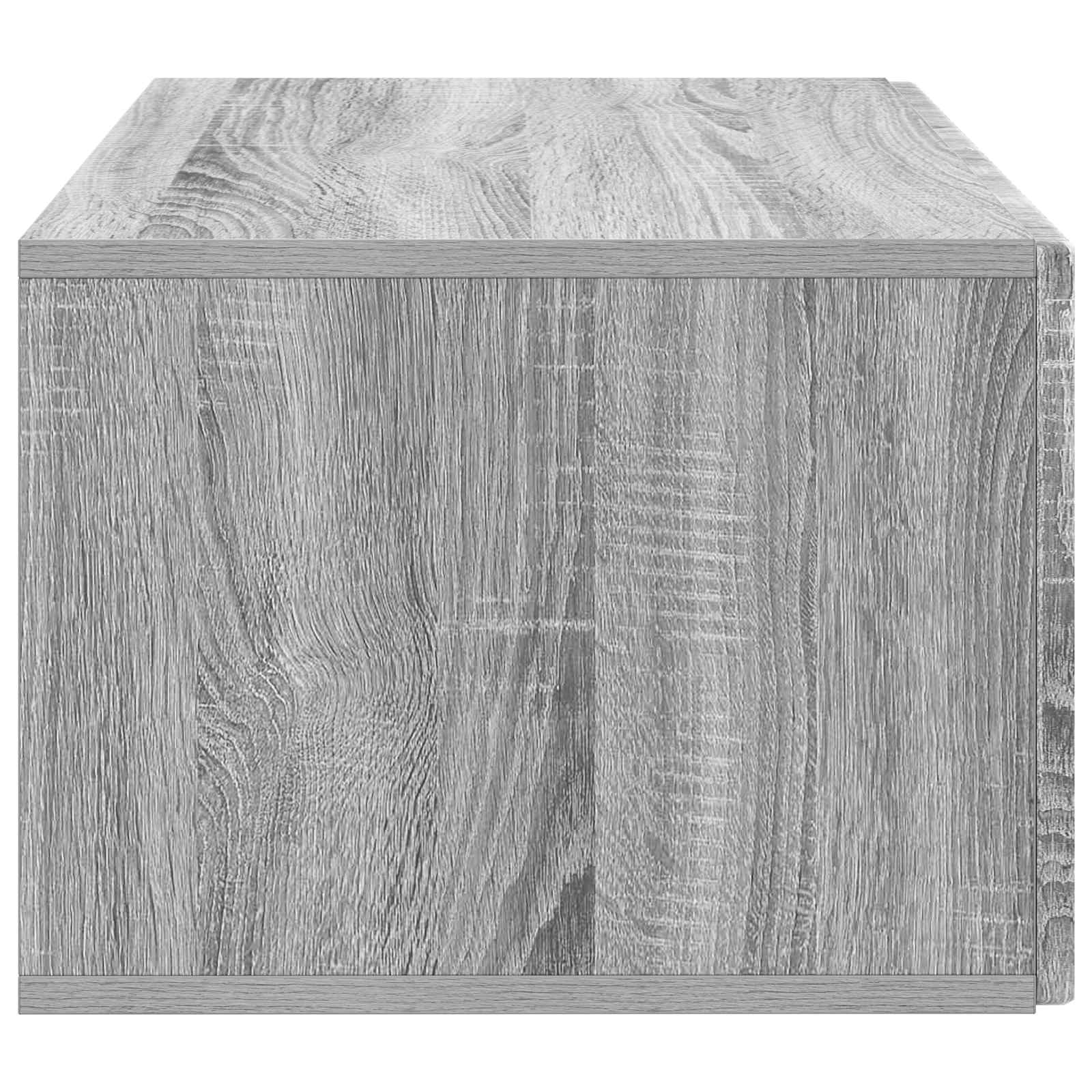 Wandmontierter TV-Schrank Graues Sonoma 59,5 x 41 x 30 cm