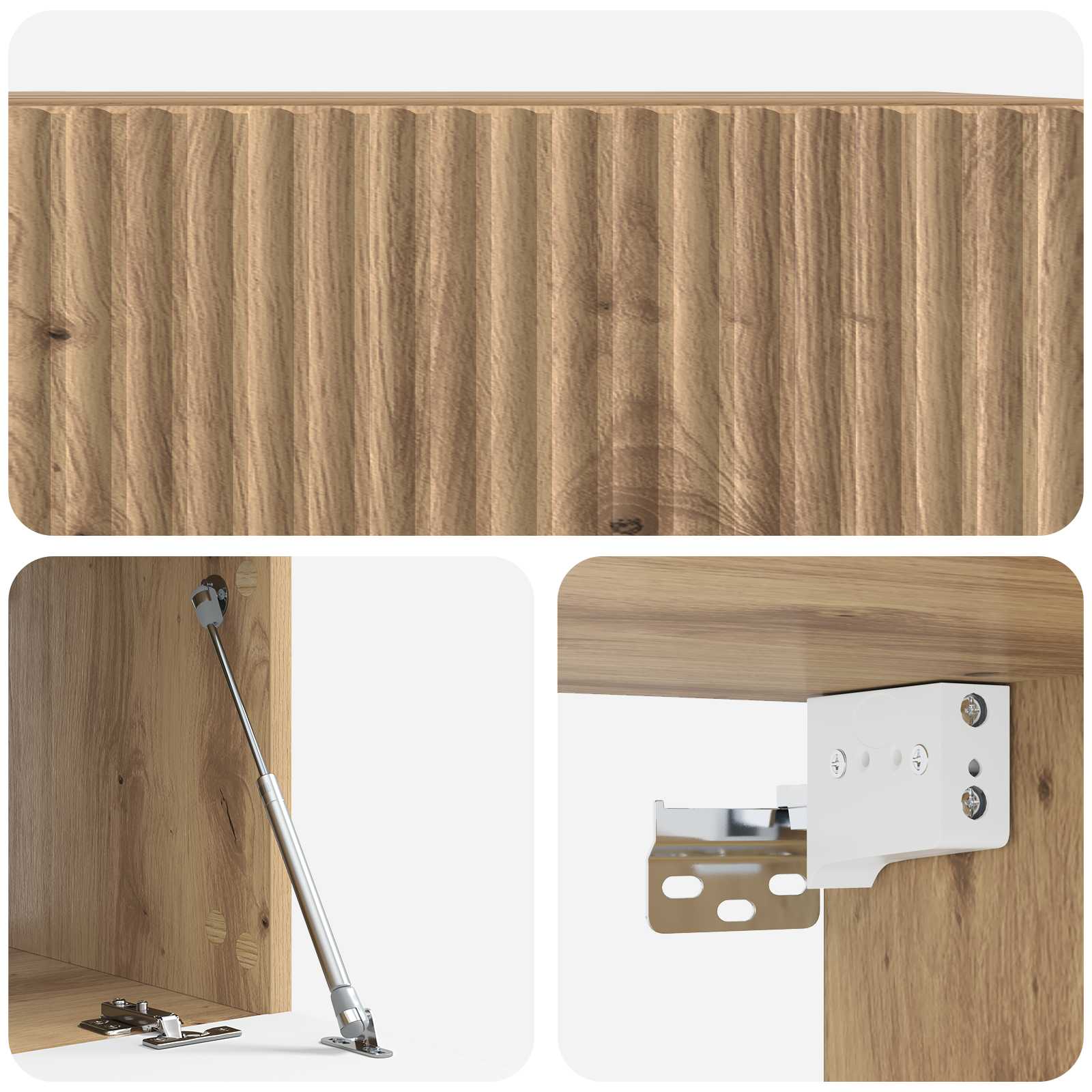 Wandmontierter TV-Schrank Artisan-Eiche 59,5 x 41 x 30 cm