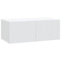Wandmontierter TV-Schrank Weiß 78,5 x 41 x 30 cm Holzwerkstoff