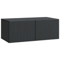 Wandmontierter TV-Schrank Schwarz 78,5 x 41 x 30 cm