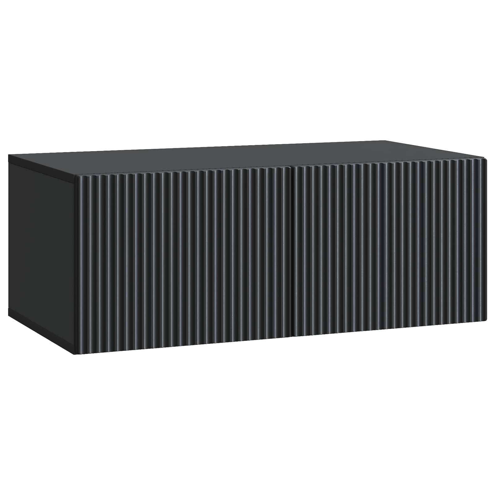 Wandmontierter TV-Schrank Schwarz 78,5 x 41 x 30 cm