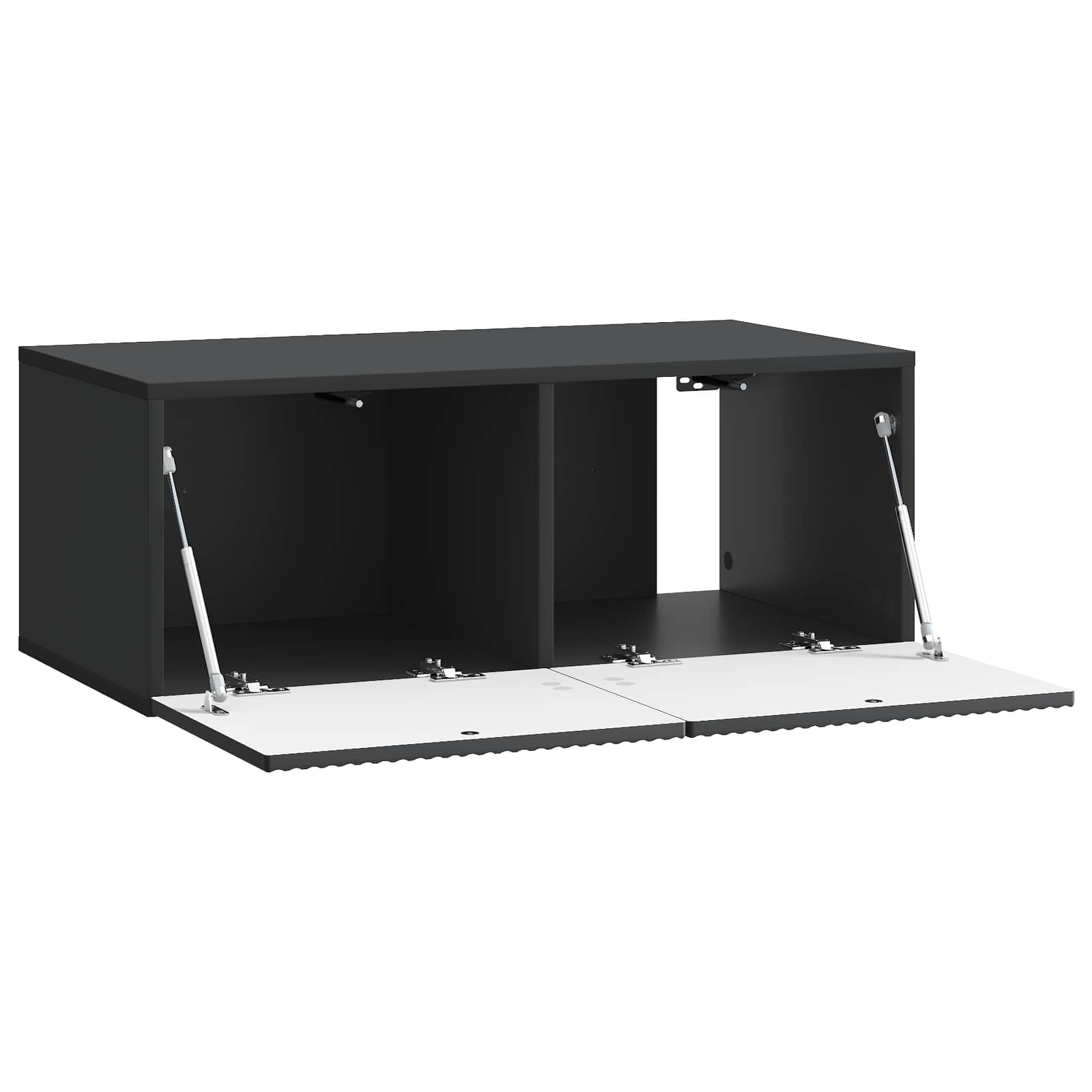 Wandmontierter TV-Schrank Schwarz 78,5 x 41 x 30 cm