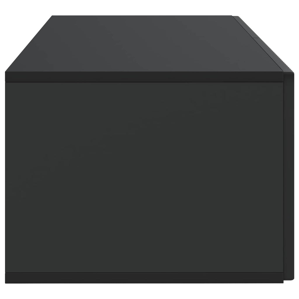 Wandmontierter TV-Schrank Schwarz 78,5 x 41 x 30 cm
