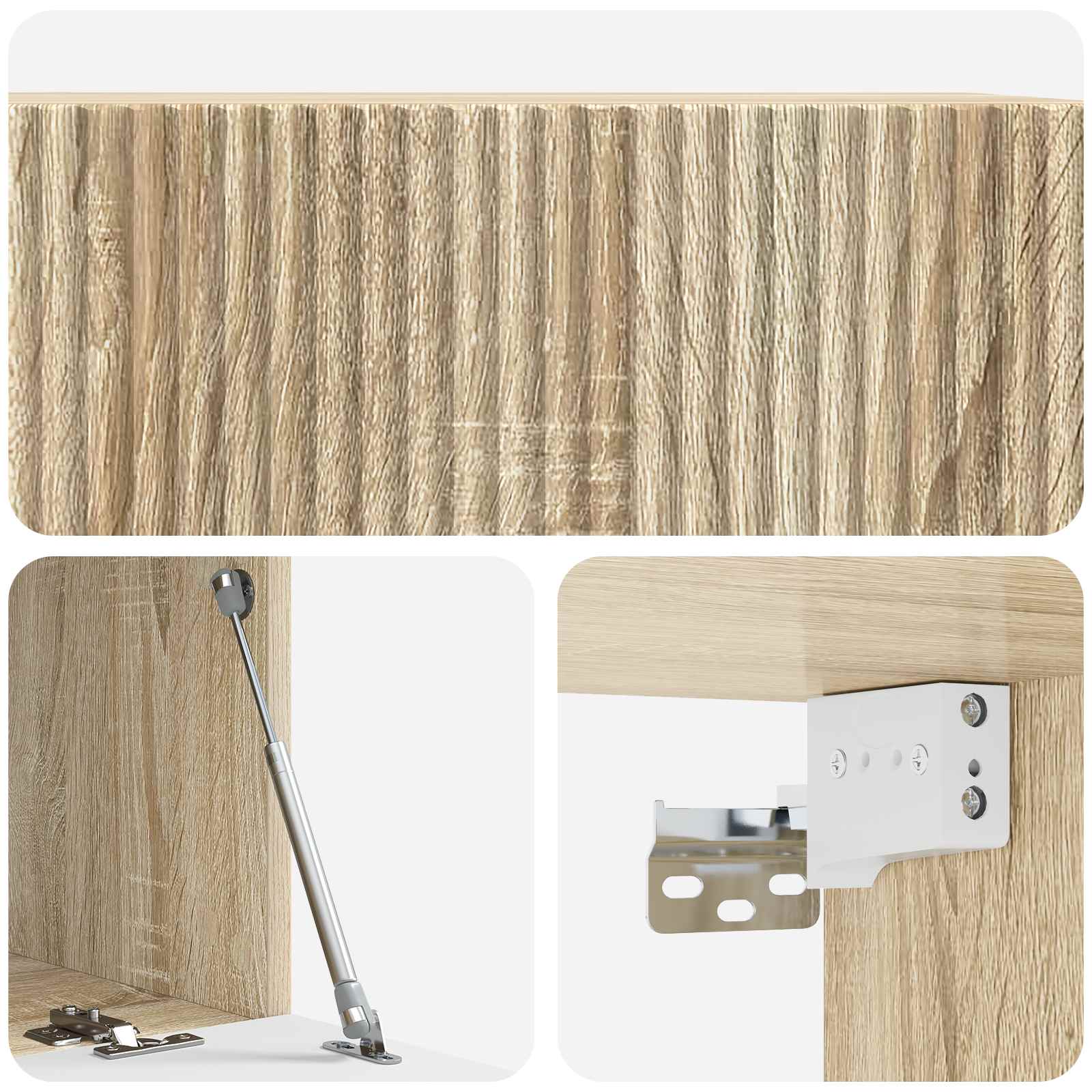 Wandmontierter TV-Schrank Sonoma-Eiche 78,5 x 41 x 30 cm