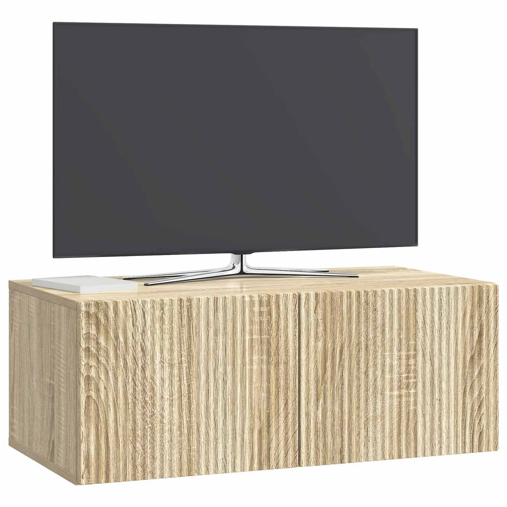 Wandmontierter TV-Schrank Sonoma-Eiche 78,5 x 41 x 30 cm