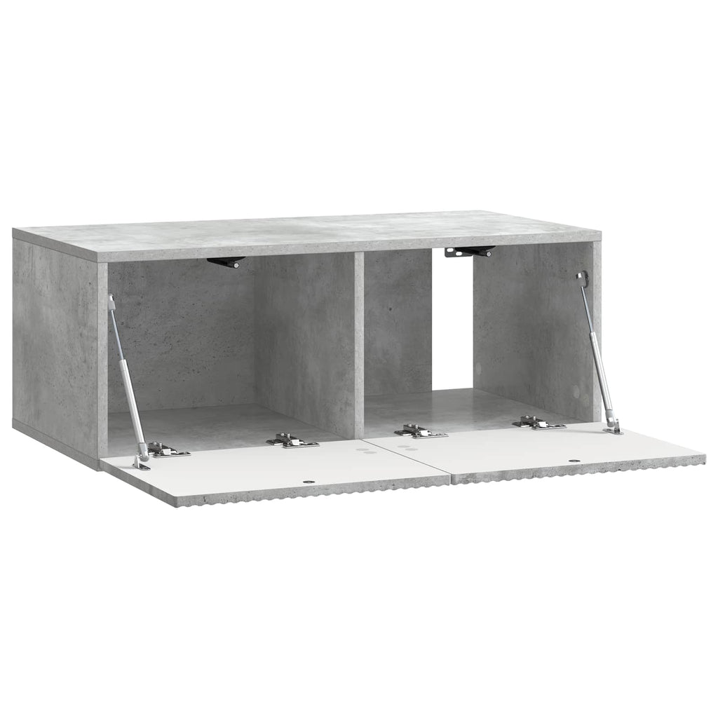 Wandmontierter TV-Schrank Betongrau 78,5 x 41 x 30 cm