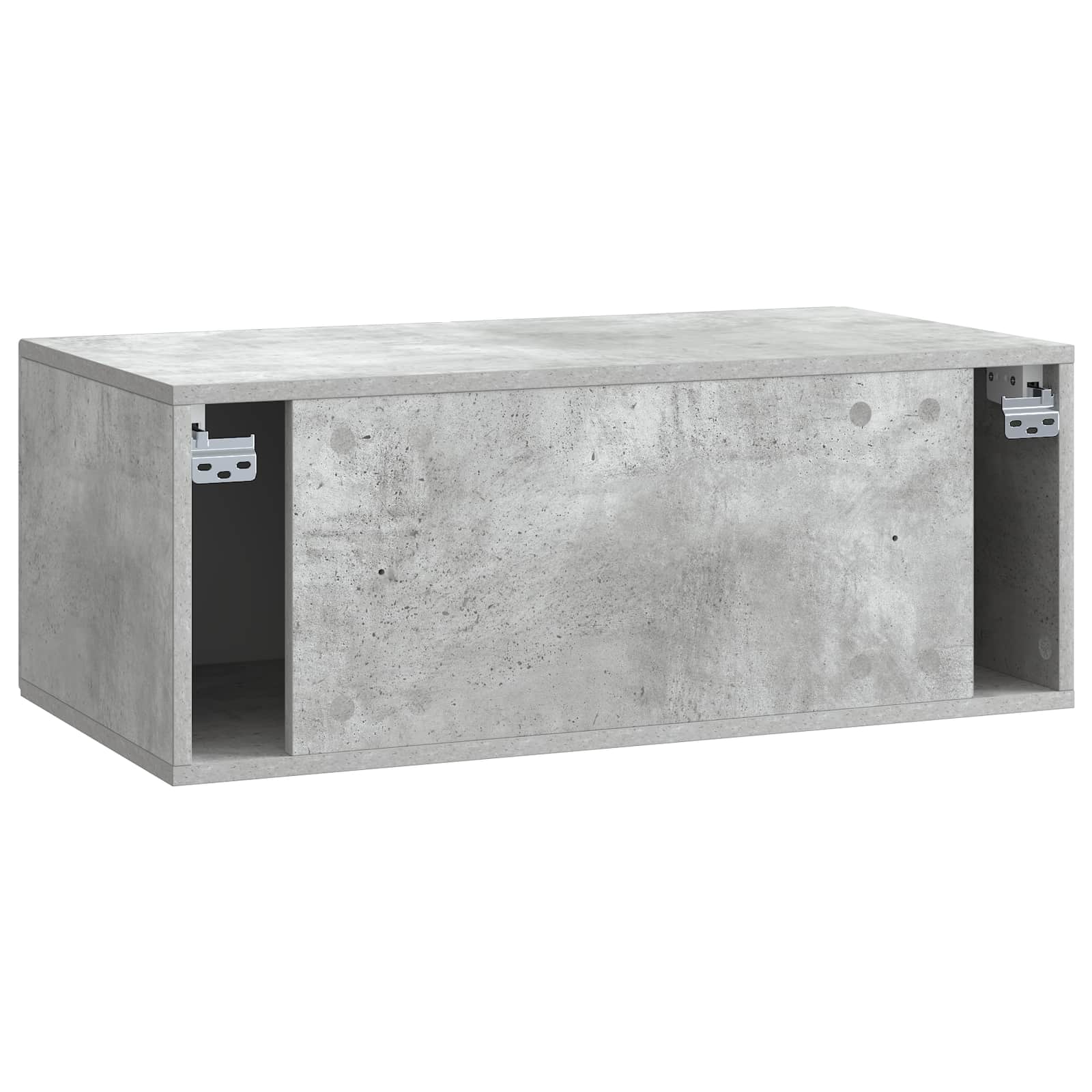 Wandmontierter TV-Schrank Betongrau 78,5 x 41 x 30 cm