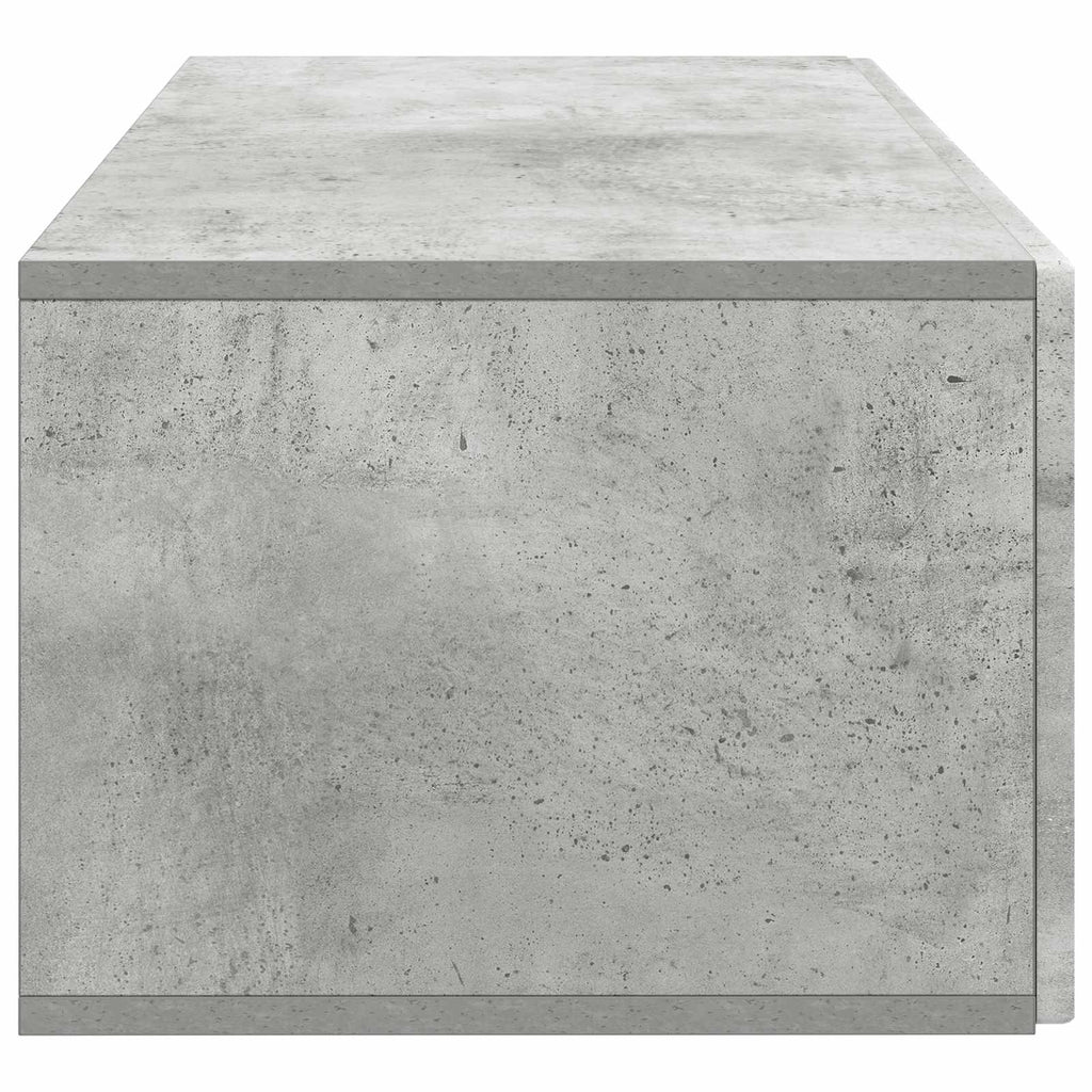 Wandmontierter TV-Schrank Betongrau 78,5 x 41 x 30 cm