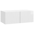 Wandmontierter TV-Schrank Hochglanz Weiß 78,5 x 41 x 30 cm