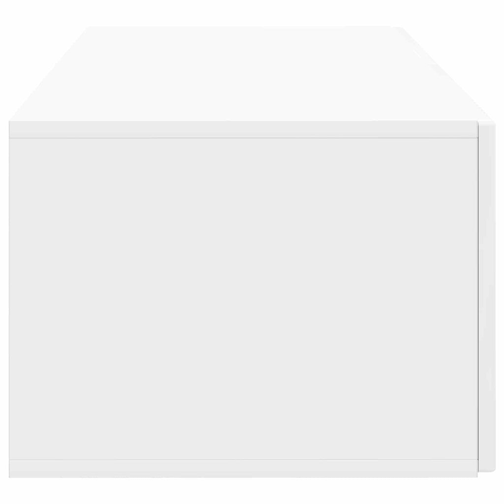 Wandmontierter TV-Schrank Hochglanz Weiß 78,5 x 41 x 30 cm