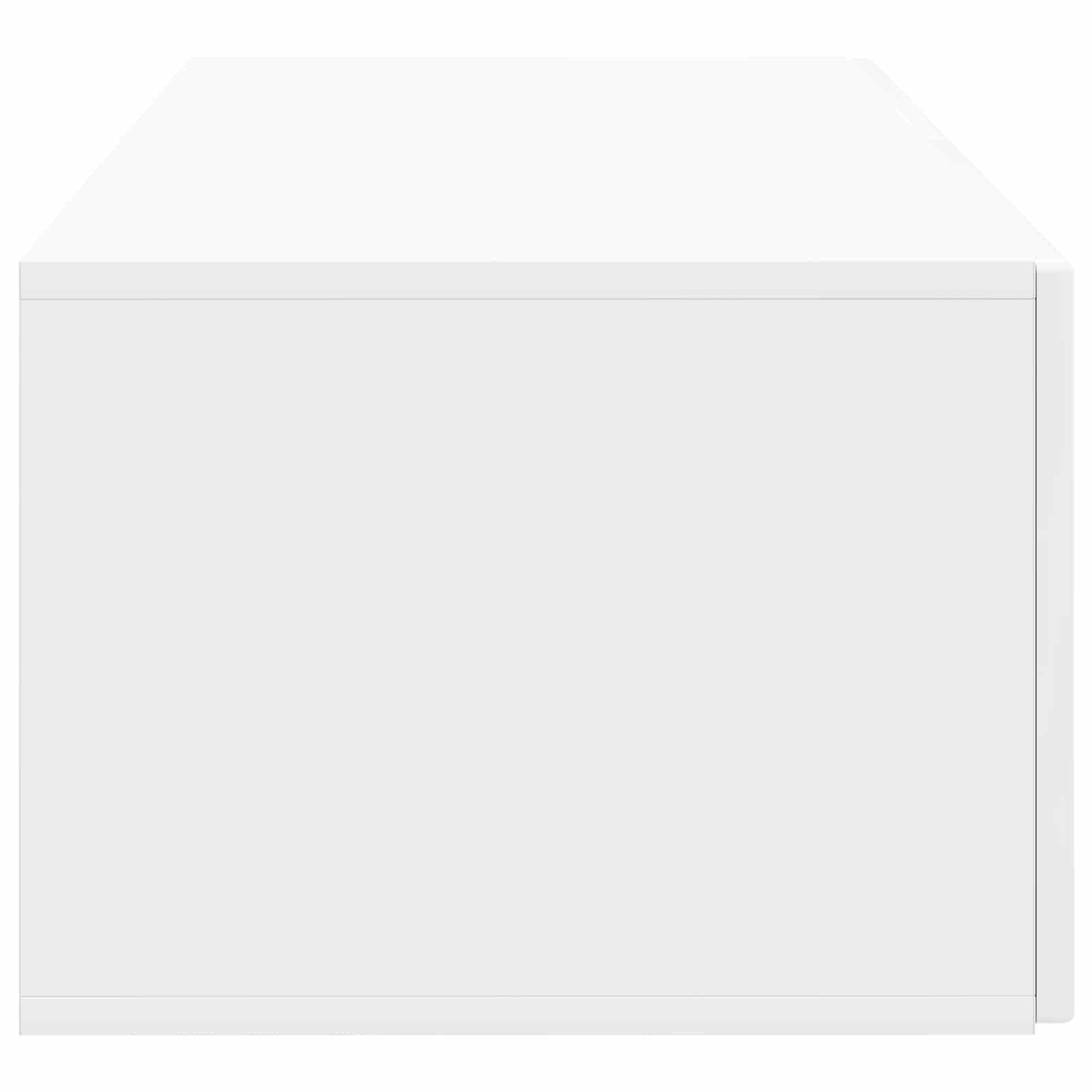 Wandmontierter TV-Schrank Hochglanz Weiß 78,5 x 41 x 30 cm