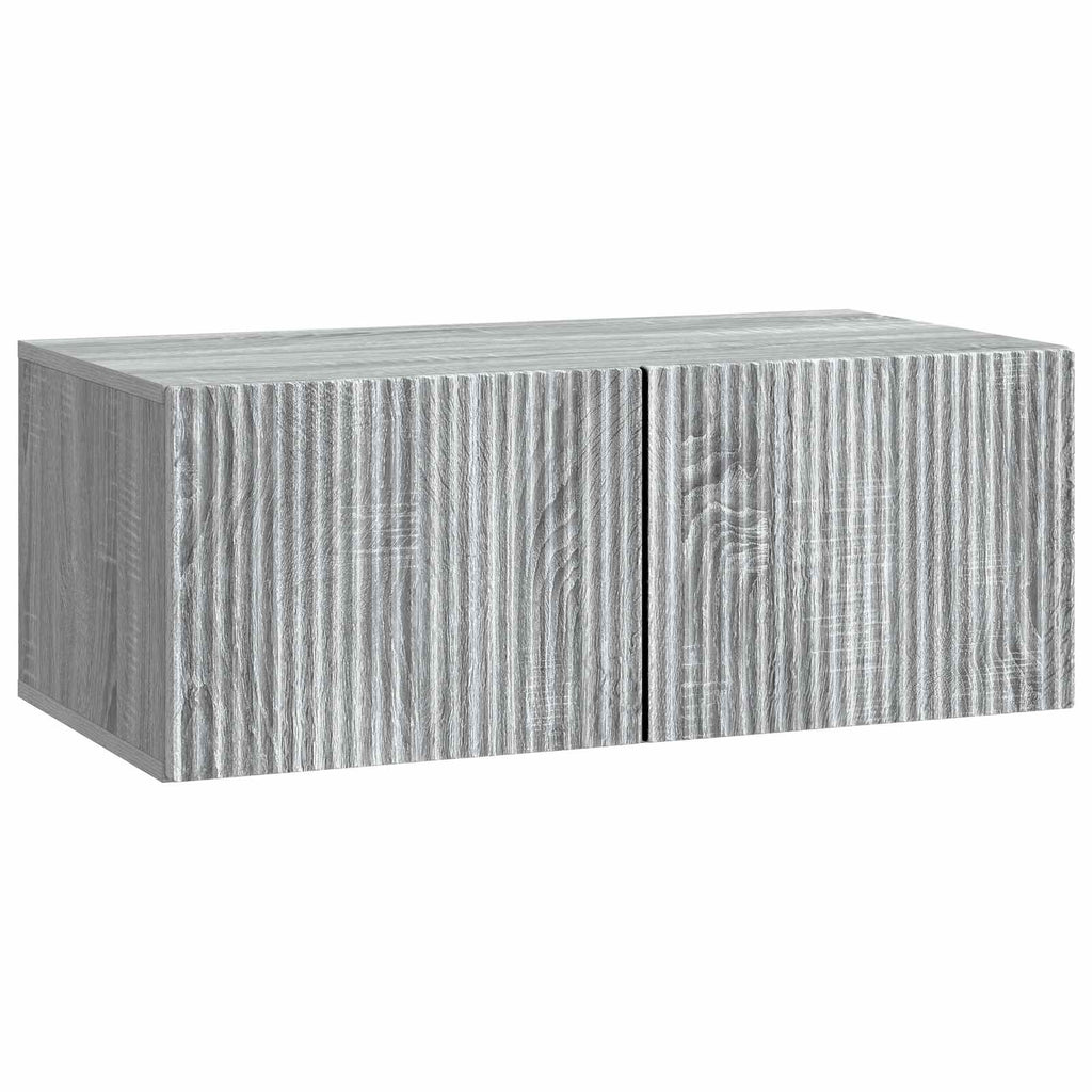 Wandmontierter TV-Schrank Graues Sonoma 78,5 x 41 x 30 cm