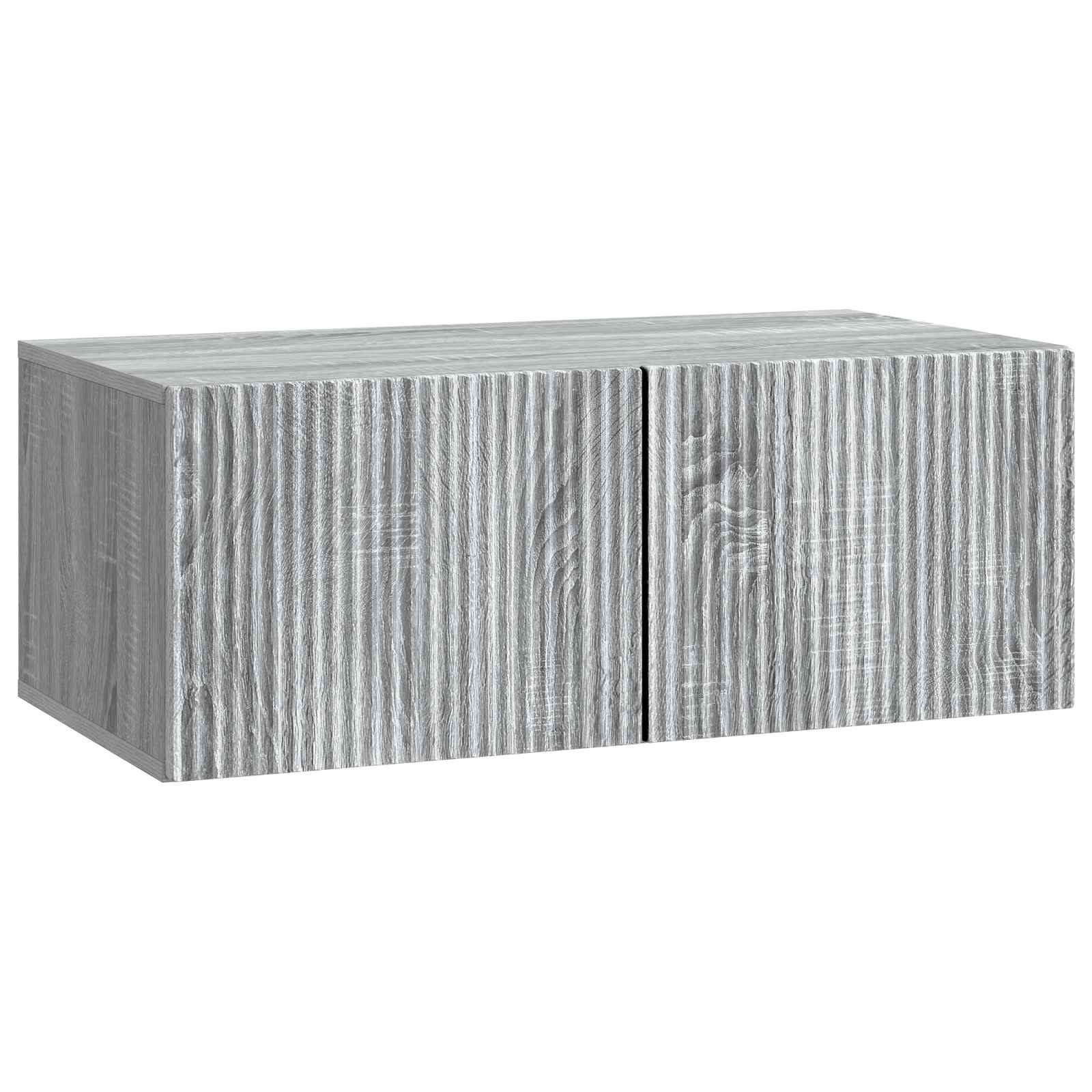 Wandmontierter TV-Schrank Graues Sonoma 78,5 x 41 x 30 cm