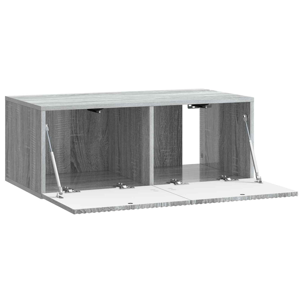 Wandmontierter TV-Schrank Graues Sonoma 78,5 x 41 x 30 cm